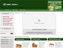 Tablet Screenshot of domky-chatky.cz